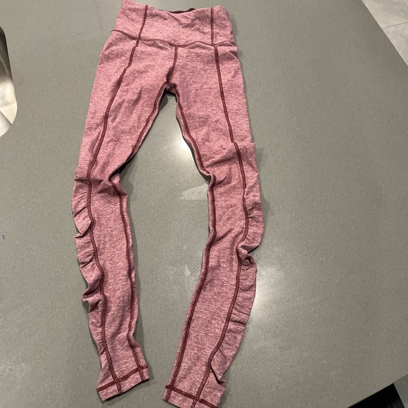 Lululemon Maroon Leggings - Picture 4 of 10